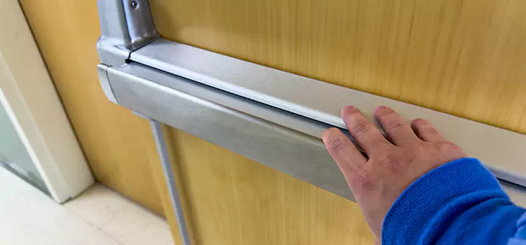 Installing a Push Bar on a Door Westmont